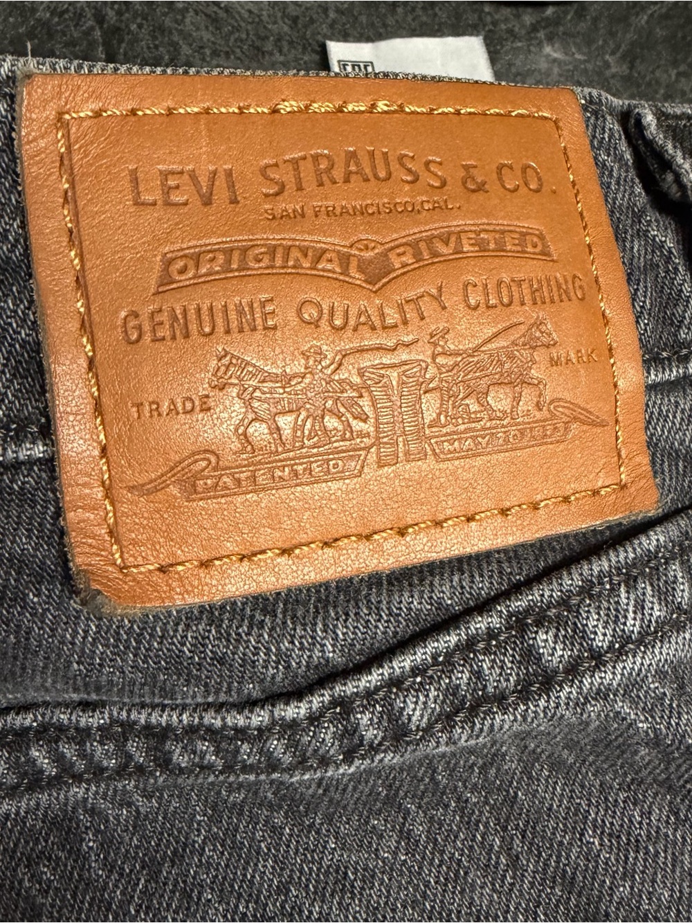 Levi’s 70s High Rise Flare Black Jeans Retro Classic Womens Sz 29 - Picture 8 of 11